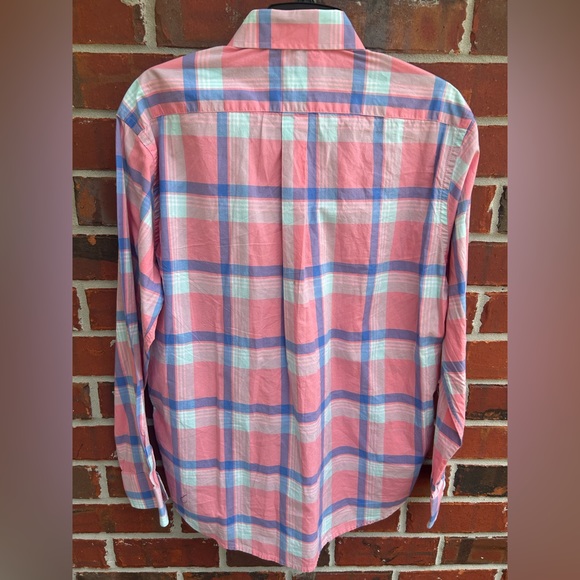 Southern Point Co. Men’s Long Sleeve Button Down Shirt. Pink & Blue. Size Small - Picture 3 of 5